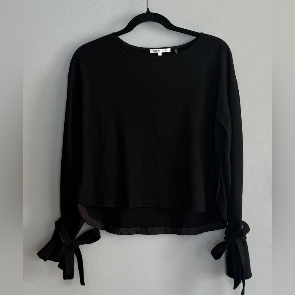 Helmut Lang Jet Black sweater size S